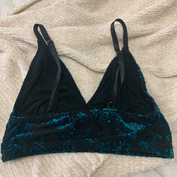 Urban Outfitters Velvet Floral Bra Top - Picture 3 of 3